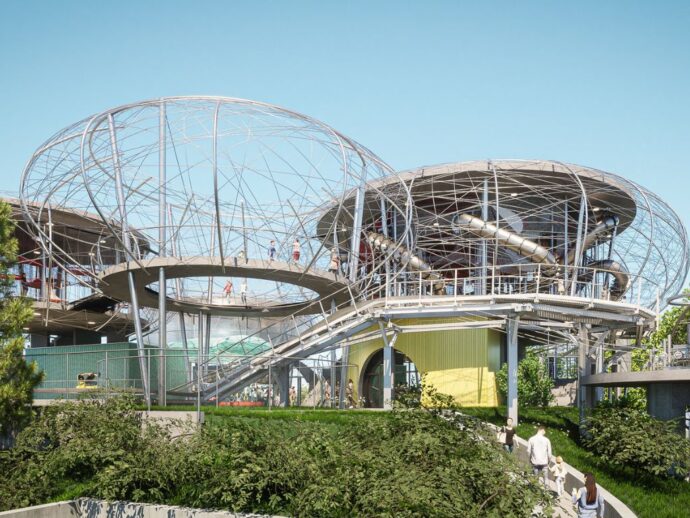 Vizualizace nové Bobové dráhy Prosek. Foto: ©Bobová dráha Prosek